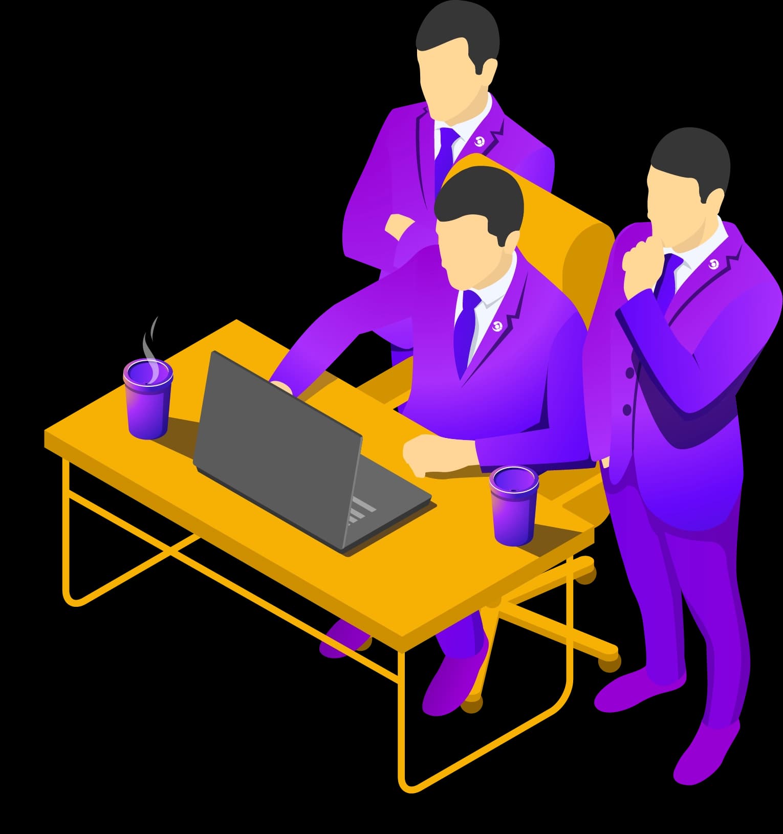 The Digital OORT team collaborating on a client hire